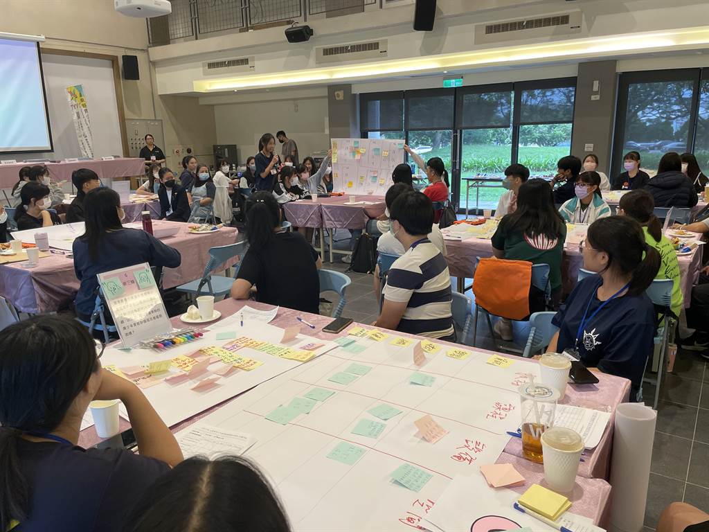 台東縣青少年福利服務模擬公聽會，透過世界咖啡館的方式交流。